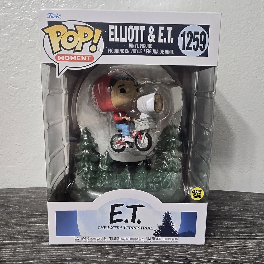 Funko Pop! E.T. and Elliott Bike Ride Figure Glow In The Dark